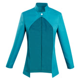 Jolyne Cujoh Blue Jacket Coat Cosplay Costume Halloween Carnival Suit